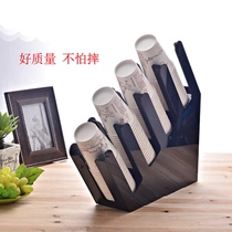 Black coffee milk tea take plastic paper cup disposable cup divider storage rack with outer cup holder