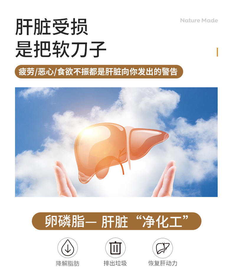 美国NatureMade大豆卵磷软脂胶囊