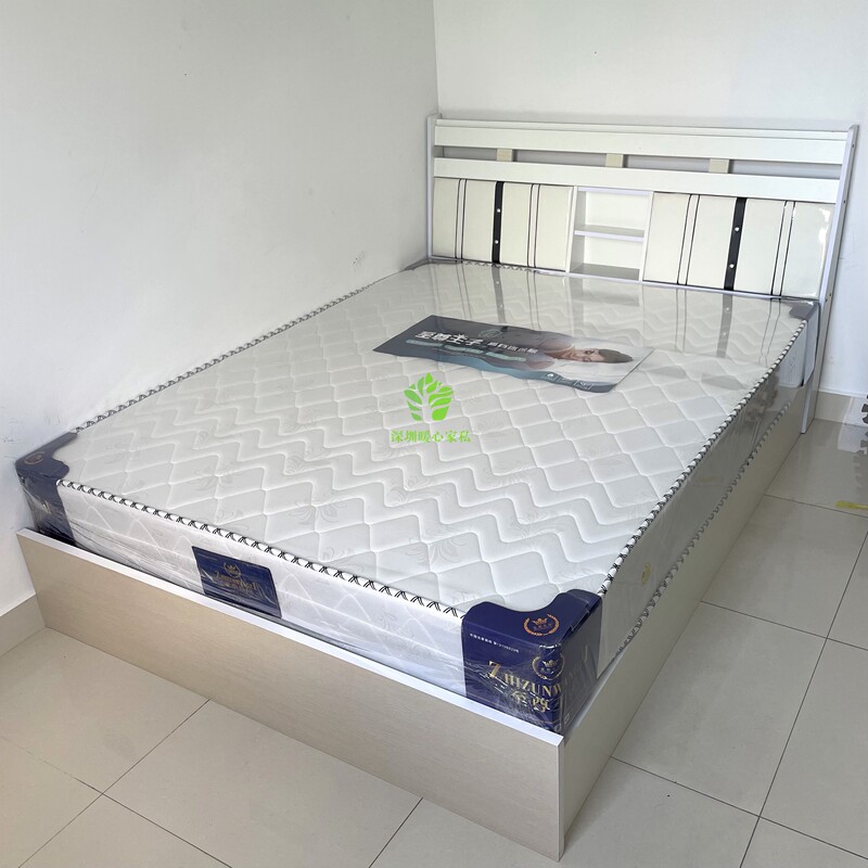 Bed Frame Made of Non-Solid Wood, Double Bed, Single Bed 1.2m, 1.68m Bed Frames, Stylish Design, Delivered to Your Home in Shenzhen