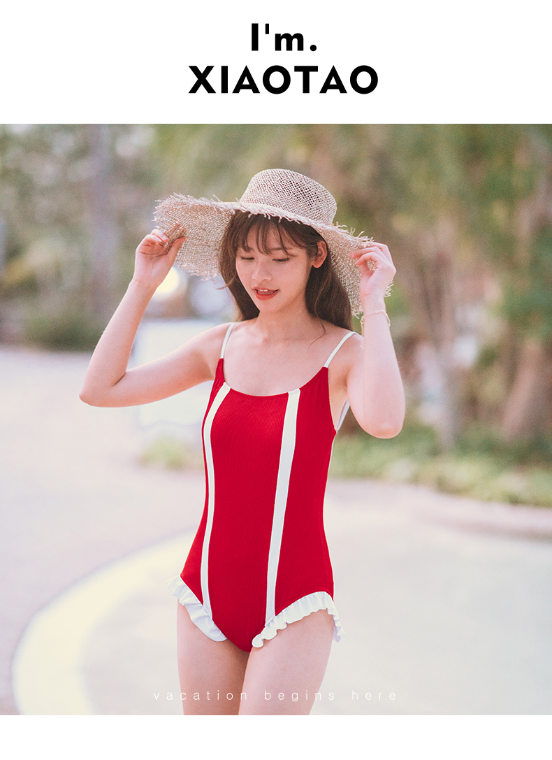 小桃 日系女式连体泳衣  天猫优惠券折后￥49起包邮（￥89-40）