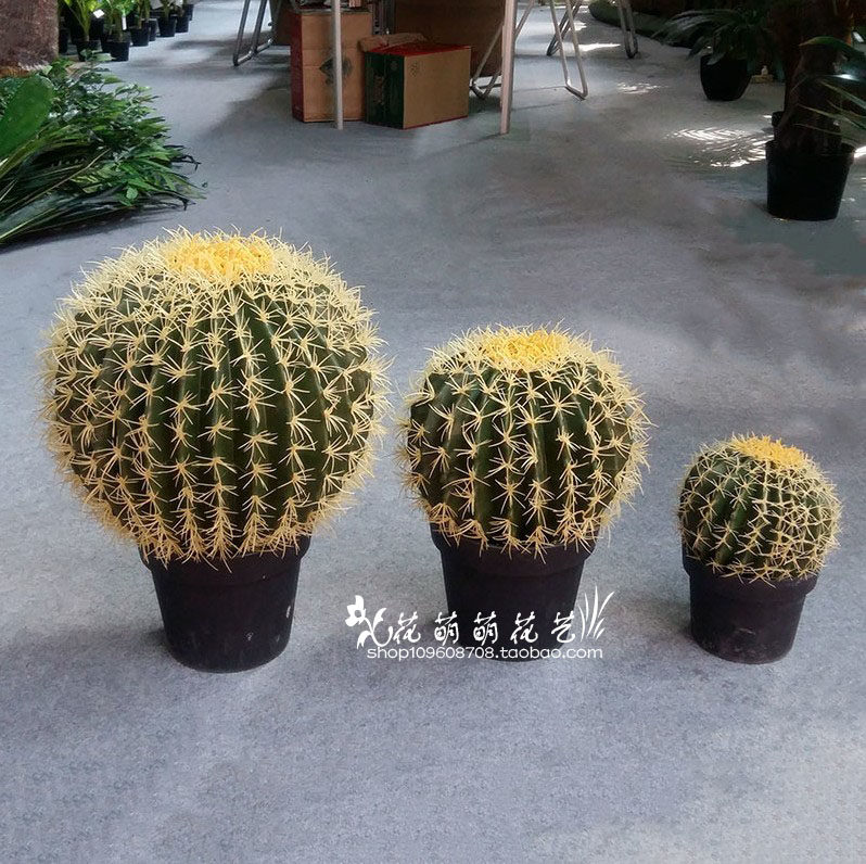 New product simulation plant cactus plastic fake ball cactus indoor soft green plant green plant bonsai factory direct sales