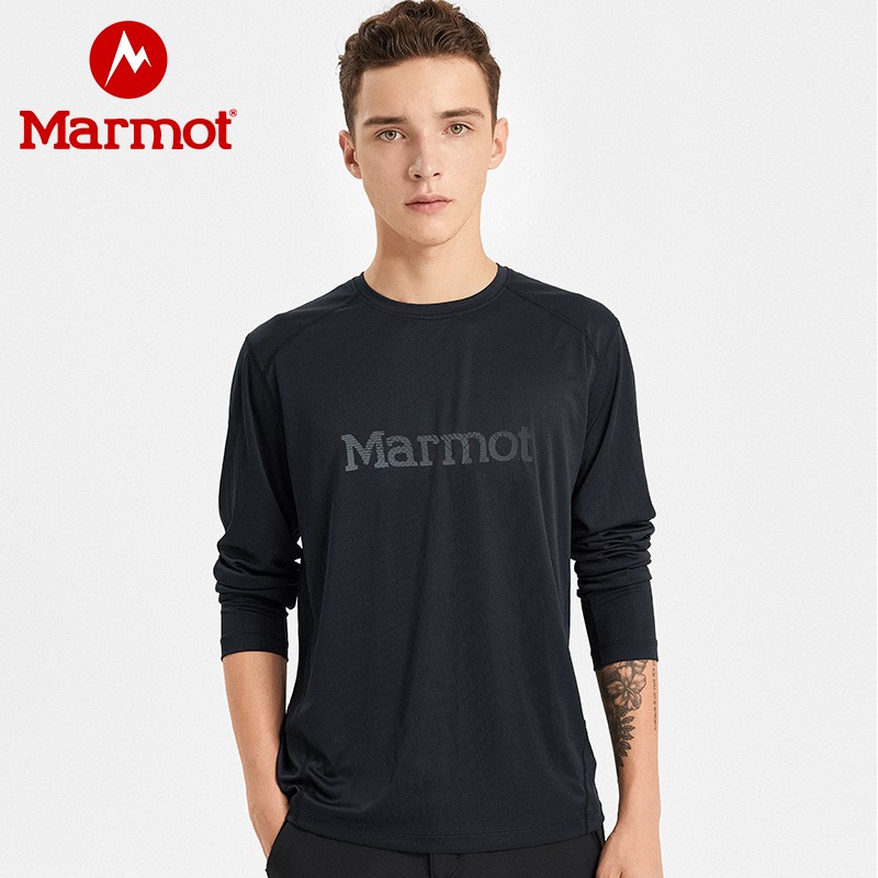 Marmot Groundhog's new outdoor sunscreen UPF50+ stretch-breathable men's long sleeve quick-drying T-shirt