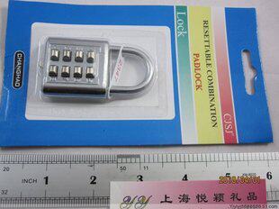 Brand new original factory direct sales popular reward all metal silver travel companion combination lock easy to use