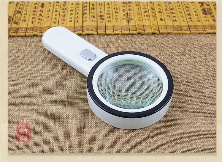 2022 new upgrade 35 times large mirror 100mm high-definition optical with light reading antique hand-held magnifying glass