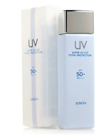 Nhật Bản Albion Aobin sáng làm trắng kem chống nắng SPF50 60ml làm trắng kem chống nắng kem chống nắng cell fusion c