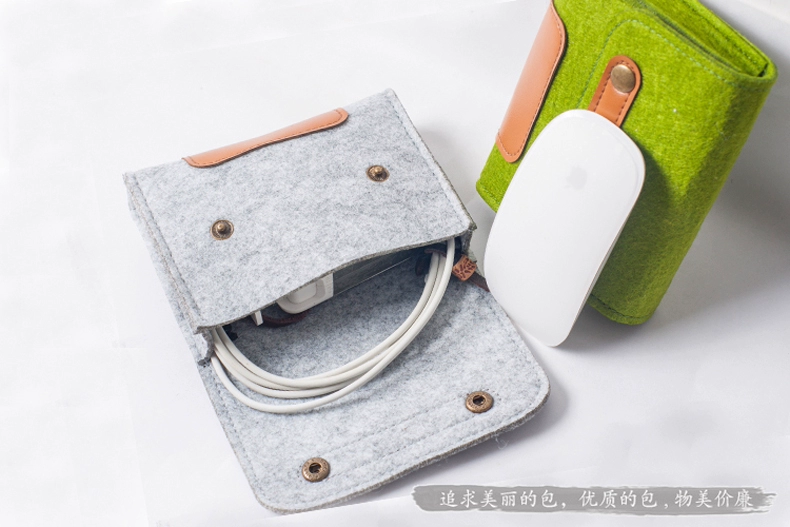 Apple máy tính chuột dây điện túi lưu trữ U đĩa U lá chắn đầu đọc thẻ thẻ ngân hàng kỹ thuật số hoàn thiện túi điện thoại di động gói sạc dòng dữ liệu sinh viên đại học thời trang nam triều phụ kiện gói hộp đựng tai nghe sennheiser momentum true wireless