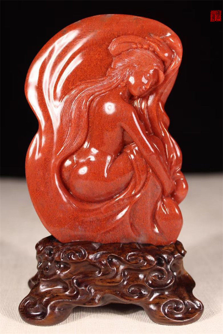 Collection of fine crystalline glass species all red Lao sand frozen pieces of daughter's collection of fine products