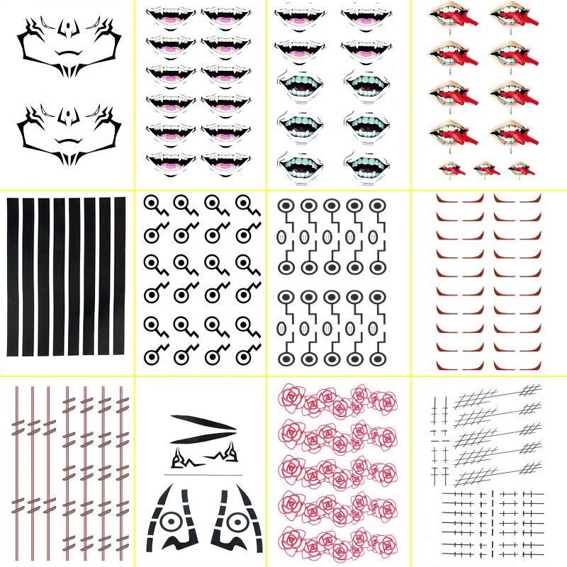 Spell Return Cos Tattoo Sticker Tiger Staff Youren Nailaki Wild Rose Xia Youjie Dog Curly Thorn Two-Sided Suzy Sticker Spell Return Cos Tattoo Sticker Tiger Staff Youren Nailaki Wild Rose Xia Youjie Dog Curly Thorn Two-Sided Suzy Sticker