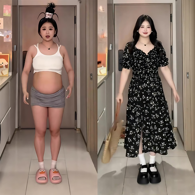 Plus-Size French Floral Dress for Women, Summer, Suitable for Pear-Shaped Body, Waist-Cinching, Slimming, Age-Reducing, High-End Long Dress Plus-Size French Floral Dress for Women, Summer, Suitable for Pear-Shaped Body, Waist-Cinching, Slimming, Age-Reducing, High-End Long Dress