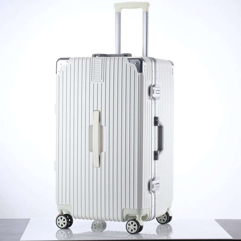 Super large capacity female new aluminum frame luggage male thickened 32 inch strong and durable pull rod suitcase password box
