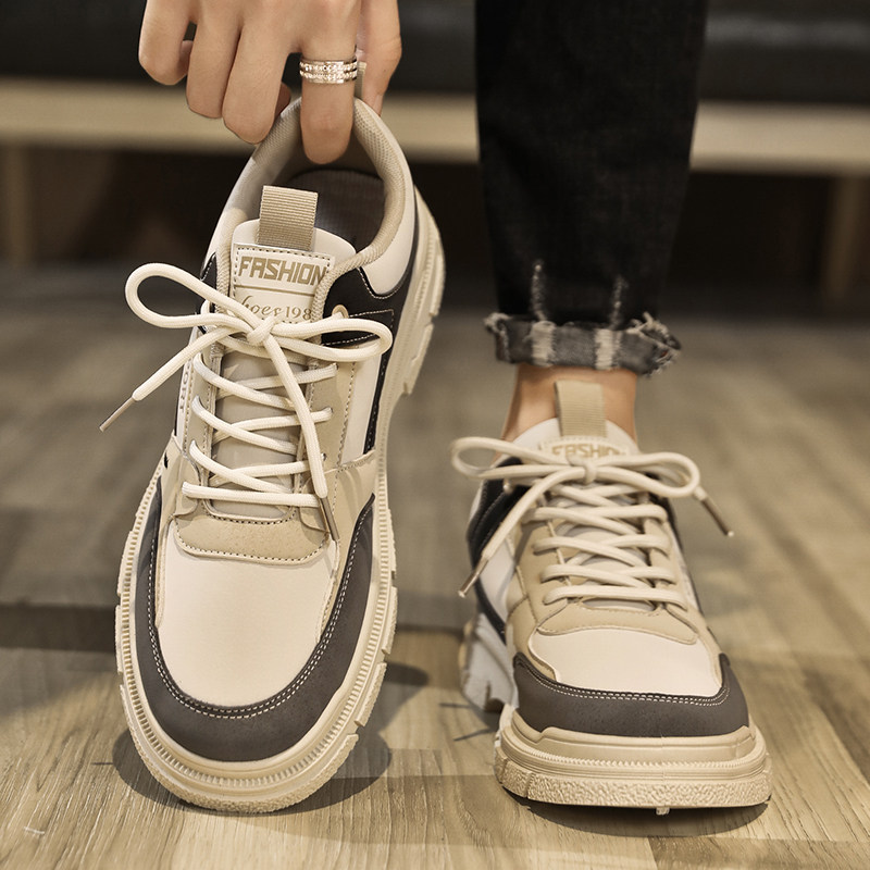 Labor Protection Men's Shoes, Winter 2025 New Style, Sports and Casual Sneakers, Leather Surface, Waterproof, Non-Slip, Wear-Resistant, Work Shoes, Trendy Shoes