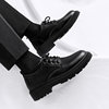 Men's Suit Leather Shoes, Winter British Style Business Formal Wear, Work Casual Soft-Soled Black Groom Wedding Shoes