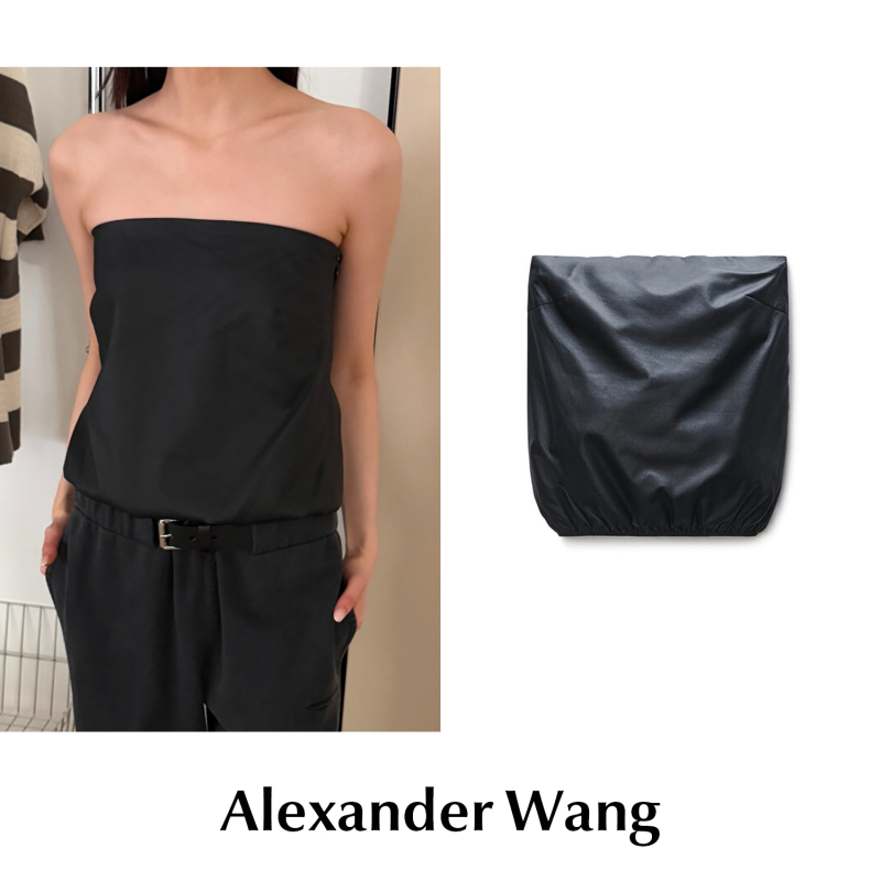 Cettce in Stock Alexander Wang Sheepskin Sleeveless Slim Fit Tube Top Cettce in Stock Alexander Wang Sheepskin Sleeveless Slim Fit Tube Top