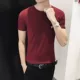 Quần áo ngày nam hot xu hướng body ngắn tay trẻ trung Hàn Quốc đơn sắc S code Áo thun nam mùa hè 2018 mới khoai môn áo thun thể thao nam
