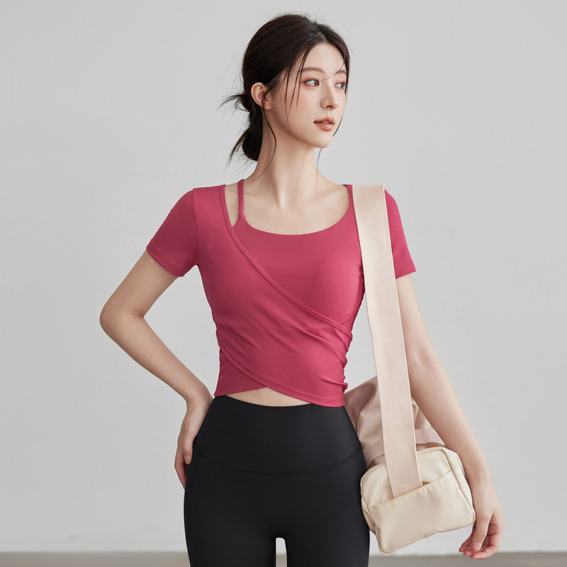 Yoga Clothes for Women, Sports Tops, Vests, Slim-Fitting Short-Sleeved T-Shirts, Pilates Training Bras, Fitness Clothes Yoga Clothes for Women, Sports Tops, Vests, Slim-Fitting Short-Sleeved T-Shirts, Pilates Training Bras, Fitness Clothes