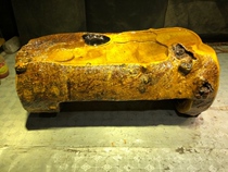 Root carving tea table natural whole tree root tea table and chair set wood tea table chicken wing Wood golden nanmu 226-50