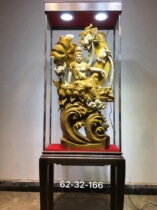 The new Chinese Zen ornaments home wood carving root carving crafts stone landscape figures follow the shape of the Buddha