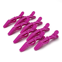 8 фиолетовых крокодильных клипов (без логотипа)