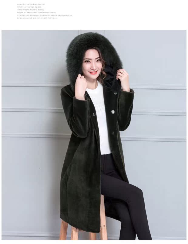 Lông cừu cắt lông nữ đặc biệt giải phóng mặt bằng lông cáo lông cổ áo cộng với phân bón XL lông chống mùa 200 kg áo da lót lông
