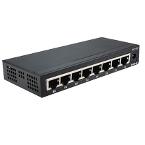 Zhipulian 8-port 100-megabit cured VLAN switch port isolation lightning protection and blocking DHCP conflict attack 12V