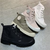 HGG Hong Kong PALLADIUM Paladin minimalist military uniform men and women high solid color canvas boots 76838