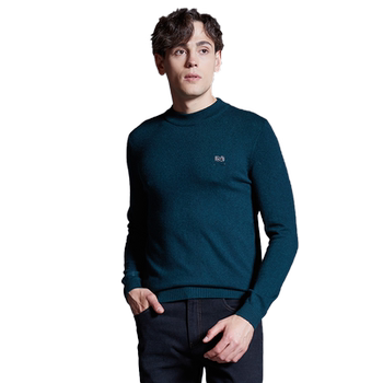 Ancient shark dark green mid-collar rabbit fleece sweater Ancient shark dark green mid-collar rabbit fleece sweater