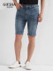 古鲨蓝色牛仔短裤男轻薄透气青年休闲百搭五分裤夏季新