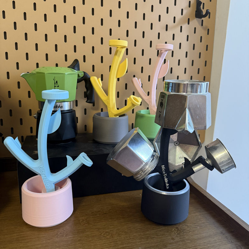 Suitable for Bialetti Moka Pot Coffee Pot Stand, Water-Draining and Drying Tool, Cobro Suitable for Bialetti Moka Pot Coffee Pot Stand, Water-Draining and Drying Tool, Cobro