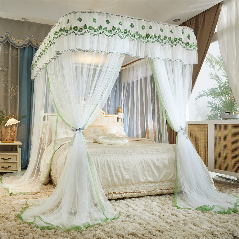 Rail Mosquito Nets Home U Type Track 2021 New Thickened Encryption Superior Bedroom Princess Wind Landing Free 2