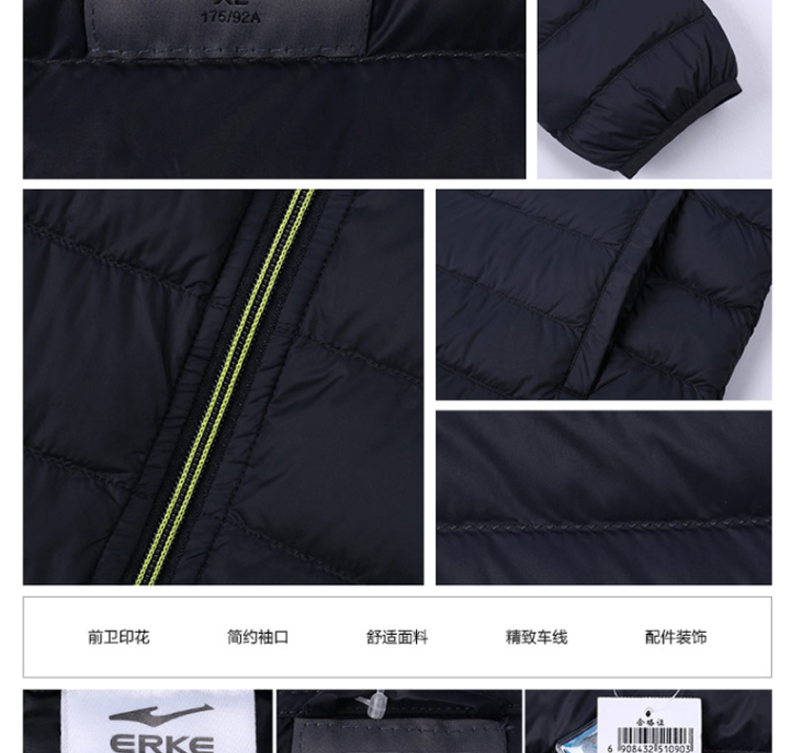 Giải phóng mặt bằng Hongxing Erke đích thực áo khoác xuống áo khoác nam quần áo cotton ấm áp mùa đông áo khoác mới - Thể thao xuống áo khoác 683 ₫
