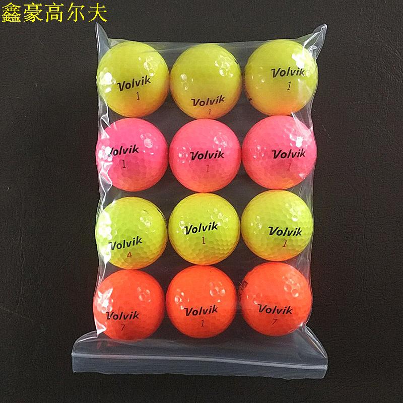 Free shipping Colored golf balls Jiucheng new and second-hand golf balls 12 loaded GOLF supplies
