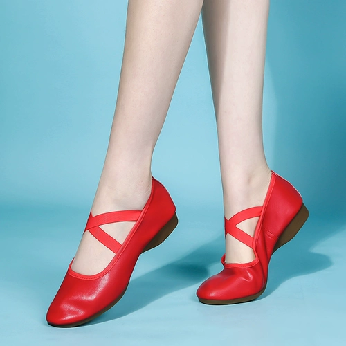 Туфли, танцующая обувь, 2020, из натуральной кожи, мягкая подошва, для среднего возраста