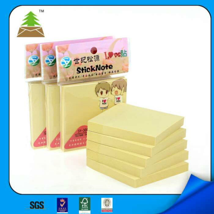 Yellow square memo convenience sticker home office computer wall sticker can be peeled off sticker 1 copy 90 pages price