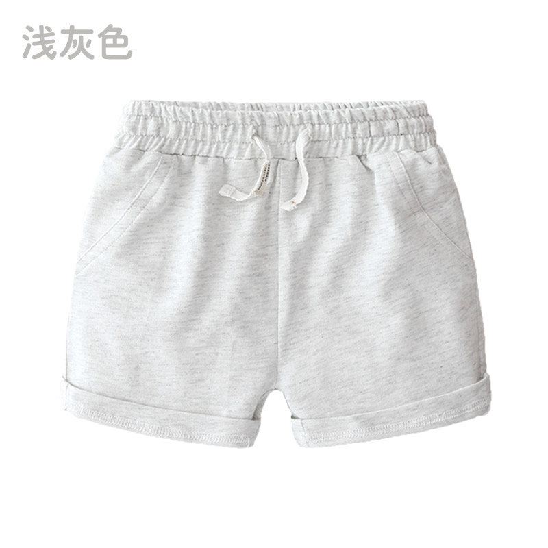 Light Greybaby motion shorts   2021 summer wear new pattern Boy Children's wear children Tether trousers kz-c171