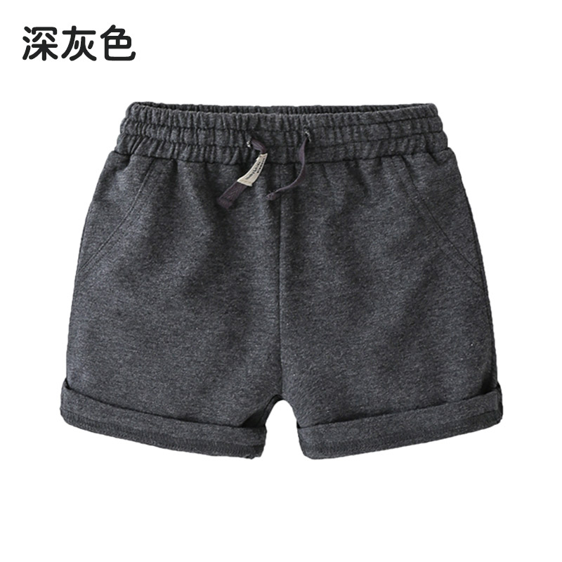 Dark Greybaby motion shorts   2021 summer wear new pattern Boy Children's wear children Tether trousers kz-c171