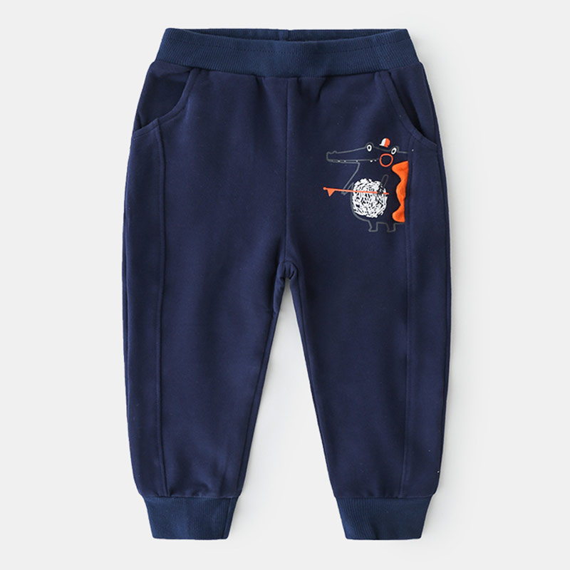 Bé sweatpants Dinosaur 2020 mùa thu váy quần âu trẻ em trai mới KZ-c576.