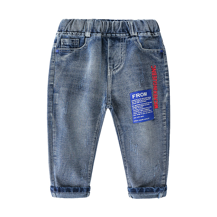 Bé Jeans 2020 Quần Kids Loose eo dài Thu Outfit New Boys KZ-b973.