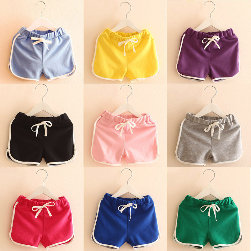 Girl Casual Shorts 2024 Summer Korean version Candy Color Boy Children's Summer Hot Pants Tide kz-0902-Taobao