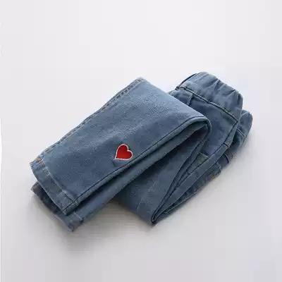 Baby love jeans 2021 Autumn New Girls children's clothing children's pipe trousers kz-a925