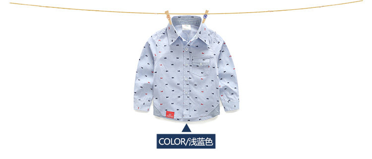 Chemise garcon à manche longue - Ref 2081934 Image 68