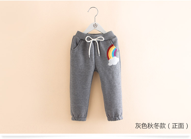 Quần bé gái cầu vồng 2019 xuân hè phiên bản Hàn Quốc của các bé gái mới mặc quần dây rút kz-8118 quần áo trẻ em xuất khẩu