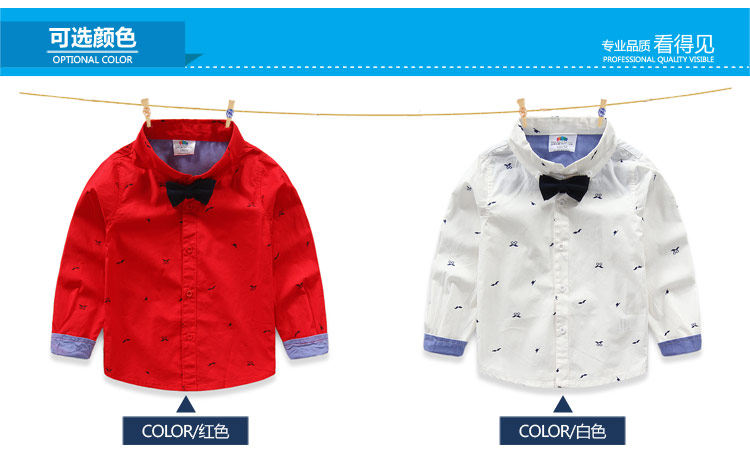 Chemise garcon à manche longue - Ref 2081917 Image 68