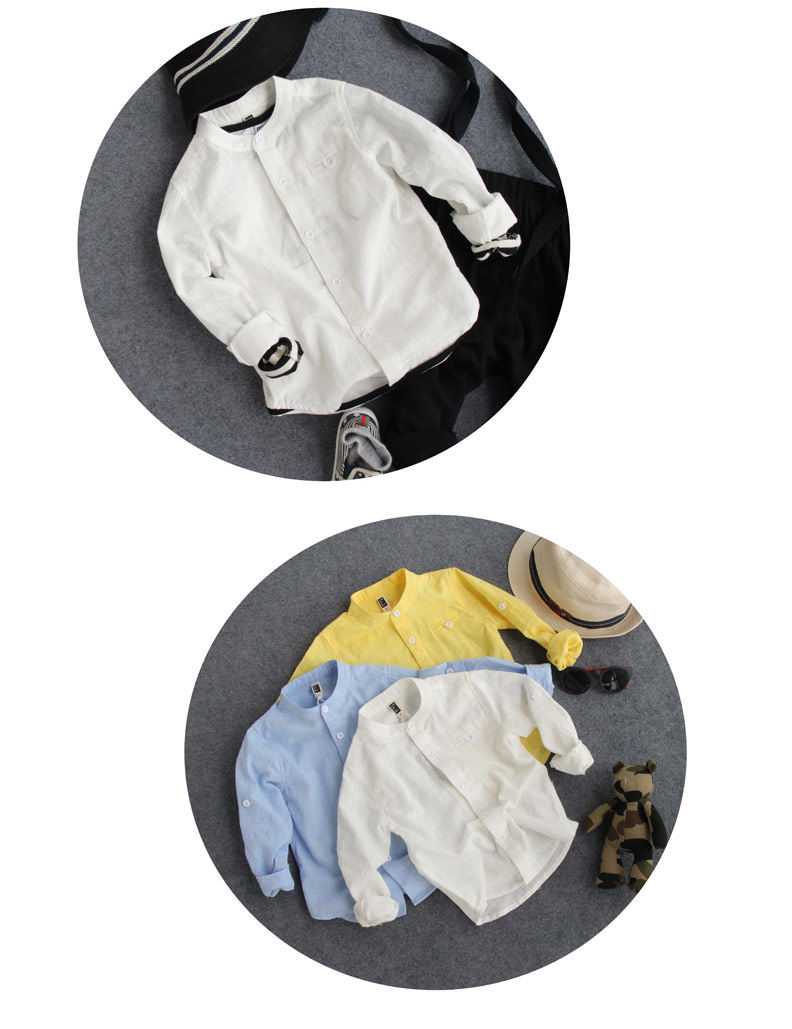 Chemise garcon à manche longue - Ref 2081955 Image 74