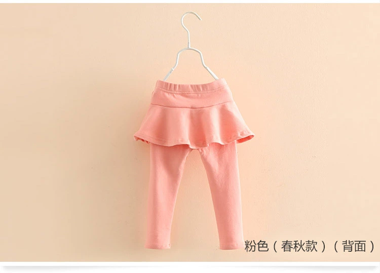 Quần legging thêu trẻ em 2019 mùa thu mới cho bé gái quần áo trẻ em quần váy kz-9026 - Quần