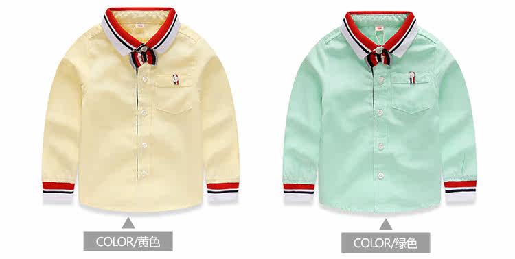 Chemise garcon à manche longue - Ref 2081937 Image 68