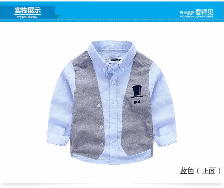 Chemise garcon à manche longue - Ref 2081910 Image 117