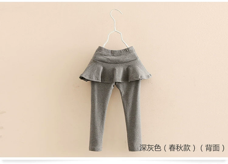 Quần legging thêu trẻ em 2019 mùa thu mới cho bé gái quần áo trẻ em quần váy kz-9026 - Quần