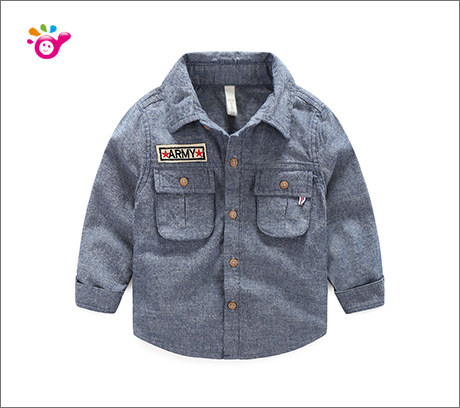 Chemise garcon à manche longue - Ref 2081915 Image 55