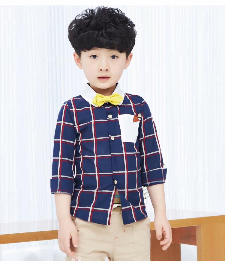 Chemise garcon à manche longue - Ref 2081951 Image 70