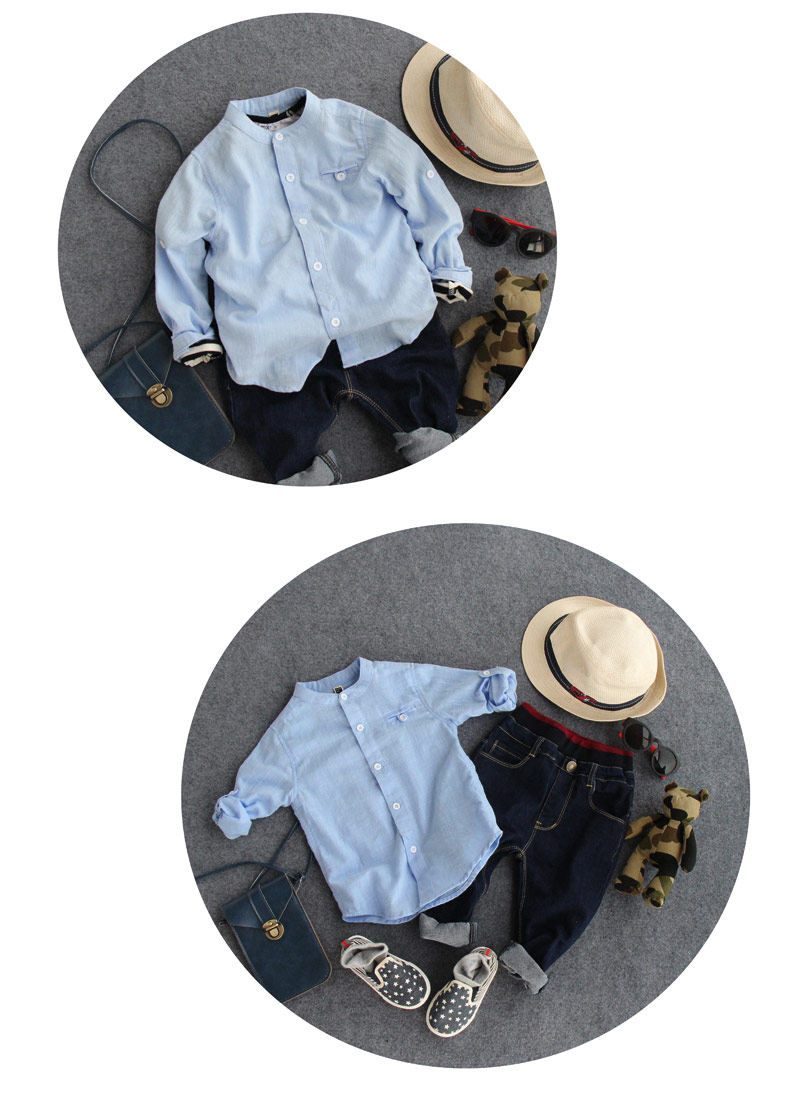 Chemise garcon à manche longue - Ref 2081955 Image 82